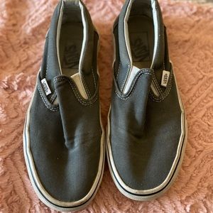 Gray Slip-on Vans